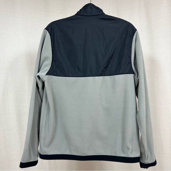 Nike Vintage Black and Gray Fleece Jacket with Stand-Up Collar - Picture 3 of 5